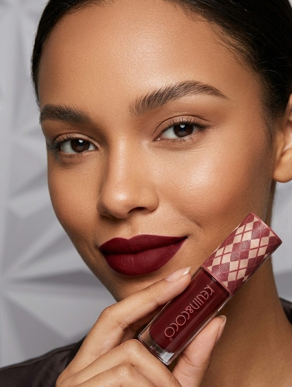KEVIN&COCO Rich Deep Burgundy Liquid Lipstick - Long-Wear